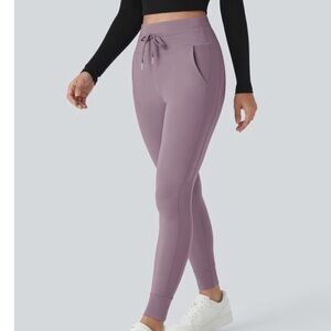 NWT HALARA Softly Zero Jogger Pants Med Petite Mauve